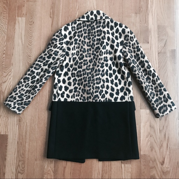 ZARA Leopard and Colorblock Coat - Picture 6 of 8